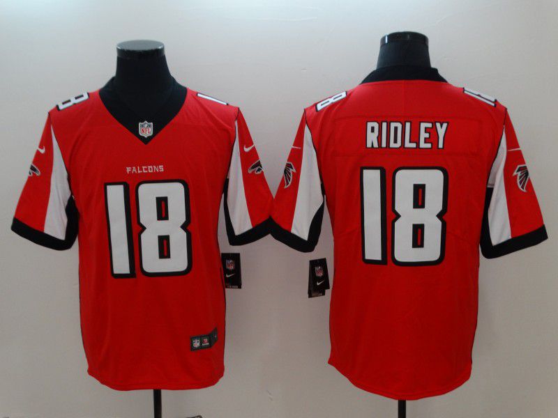 Men Atlanta Falcons #18 Ridley Red Vapor Untouchable Player Nike Limited NFL Jerseys